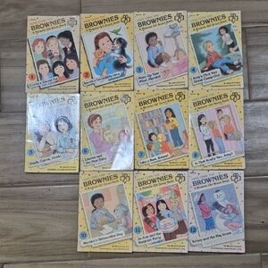 vtg 90s Here Come The Brownies Girl Scout Chapter Book Set 11 Vintage Paperbacks